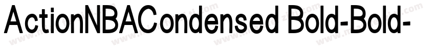 ActionNBACondensed Bold-Bold字体转换